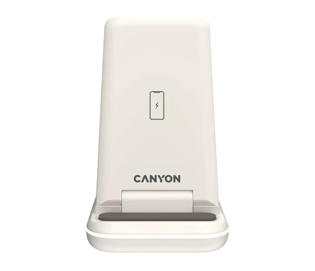 CANYON Ładowarka bezprzewodowa WS-304 15W 3w1 Cosmic Latte - 1478853 - zdjęcie 2